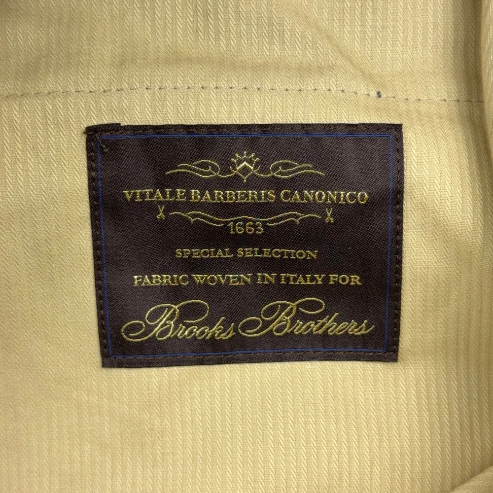 Brooks Brothers Trousers Mens W38 Brown Vitale Barberis Canonico Wool Cashmere